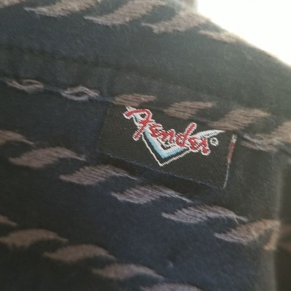 Vintage Fender Button Up Shirt sz M - Picture 12 of 14